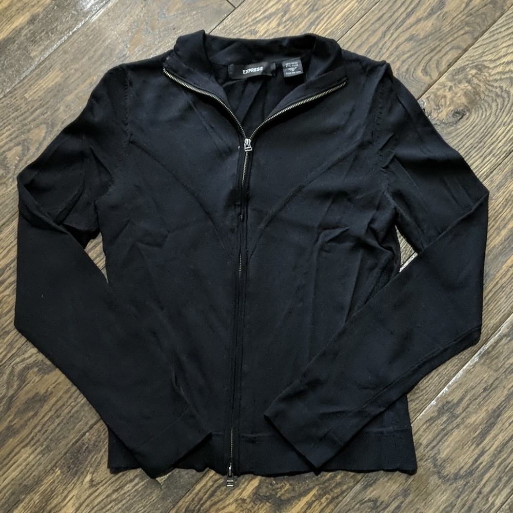 Express Full Zip Long Sleeve Top